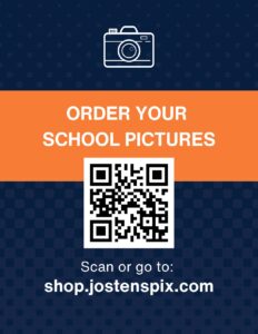 Order your school photos. Go to: shop.jostenspix.com